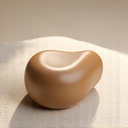 Smooth ceramic gua sha tool with intricate design