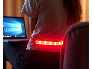Wearable red light therapy belt for convenient use