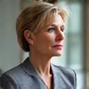 Dr. Amanda, a professional woman with radiant skin, in a thoughtful pose