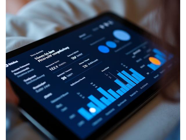 A sleek digital dashboard displaying sleep metrics (sleep cycles, duration, quality scores) from a wearable device, with a subtle overlay or integration showing the user's Fired Life ceramic ritual completion and its positive correlation, set against a calming, dark background.
