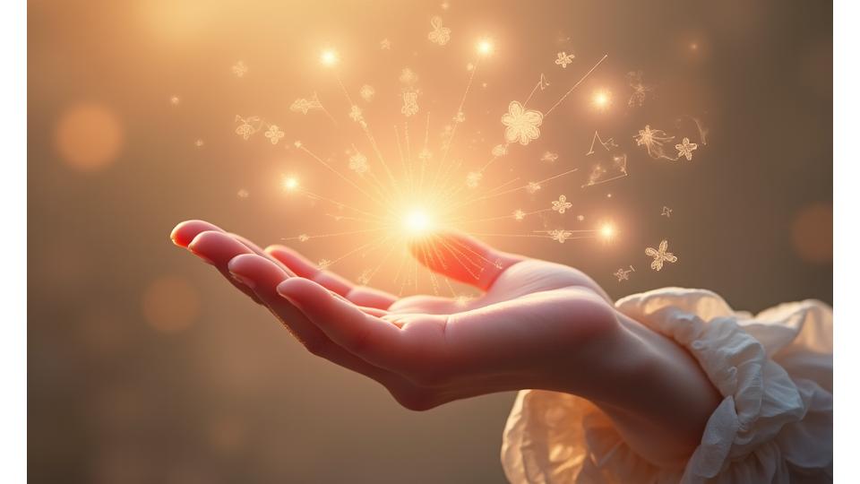 Illustration of a person gracefully interacting with digital data, symbolizing control and empowerment over personal information.